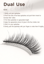 Handmade Artificial Eyelashes(5 Pairs)(Thick)