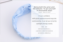 Blue Jacquard Hair Band