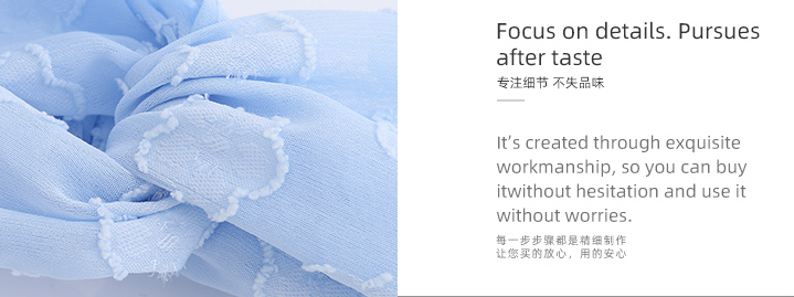 Blue Jacquard Hair Band