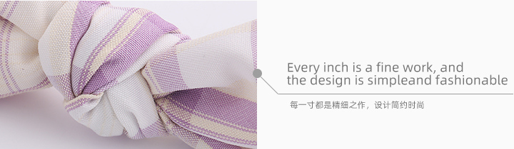 All-Match Checks Hair Band