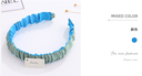 Blue Fashionable Weaving Shape Head Band