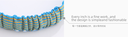 Blue Fashionable Weaving Shape Head Band