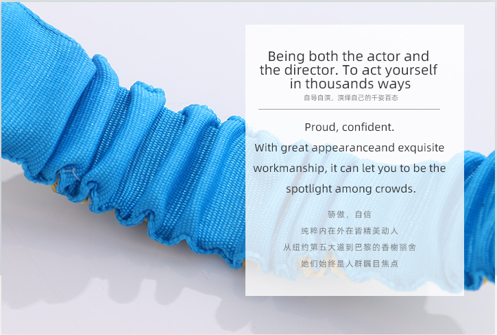 Blue Fashionable Weaving Shape Head Band
