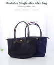 Fabric Solid Color Large Capacity Portable Single-shoulder Bag