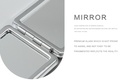 Portable Rectangular Makeup Mirror (Glitters Series - Potted Plant)