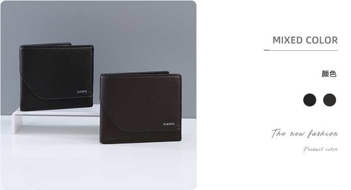 PU Men Long Wallet