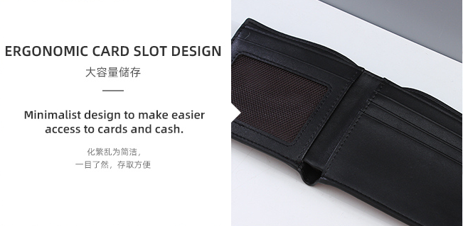 PU Men Long Wallet