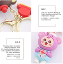 Cute Clown Bear Keychain