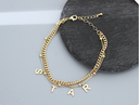 Normcore Metal Letter Bracelet