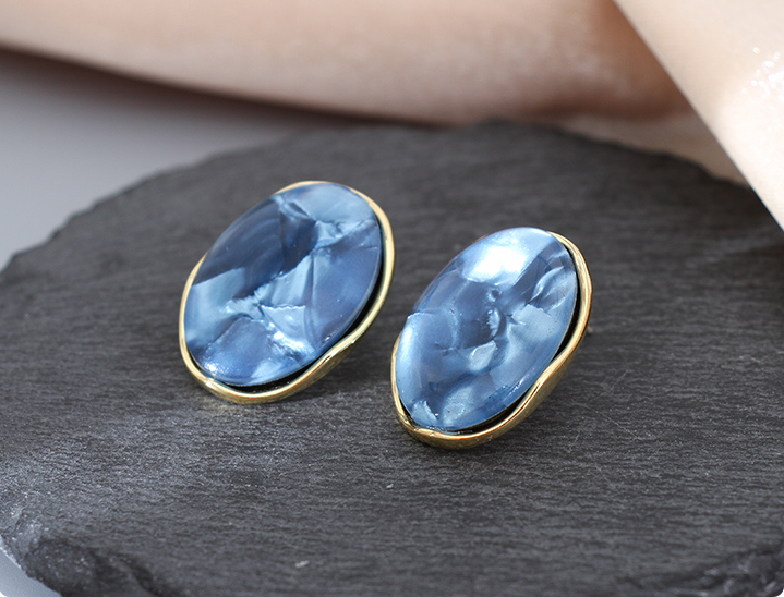 Oval Acrylic Earrings