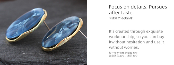 Oval Acrylic Earrings