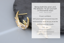 925 Silver Needle Stars Moon Artificial Stone Earrings