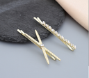 Stripes Cross Hair Pin Set