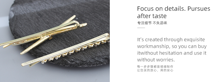 Stripes Cross Hair Pin Set