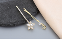 Glass Stone Satrs Hair Pin Set
