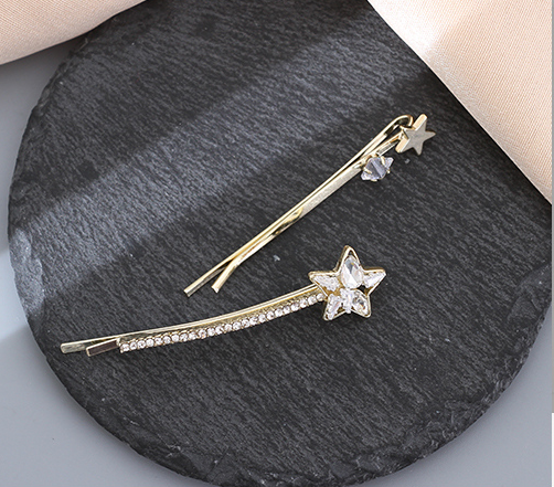 Glass Stone Satrs Hair Pin Set