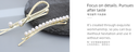 Stripes Cross Artificial Pearl Hair Pin Set