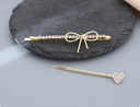 Bow Knot Heart Hair Pin Set