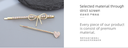 Bow Knot Heart Hair Pin Set