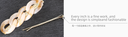 Beige Chain Geometric Hair Pin Set