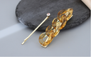 Tawny Chain Geometric Hair Pin Set