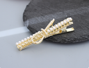 Artificial Pearl Bow Knot Hair Clip