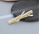 Artificial Pearl Bow Knot Hair Clip