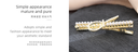 Artificial Pearl Bow Knot Hair Clip