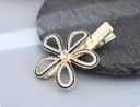 Rhinestone Flower Hair Clip