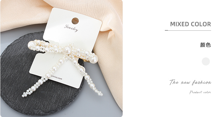 Hand Knitting Bow Knot Hair Clip