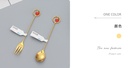 Fruit Pendant Collection Gold Dessert Fork/Spoon