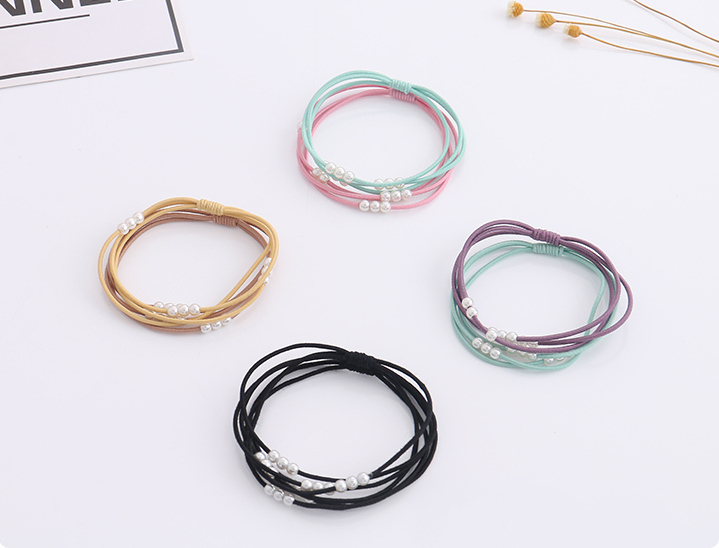 Simple Beads Hair Rope Set