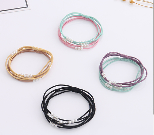 Simple Beads Hair Rope Set