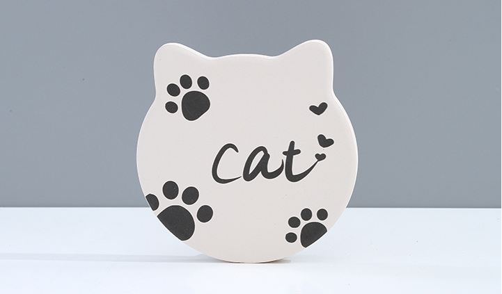 Cute Cat Shape Diatomite Drink Cup Coaster