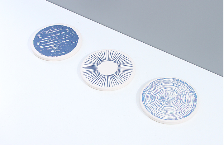 Simple Texturing Diatomite Drink Cup Coaster