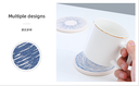 Simple Texturing Diatomite Drink Cup Coaster