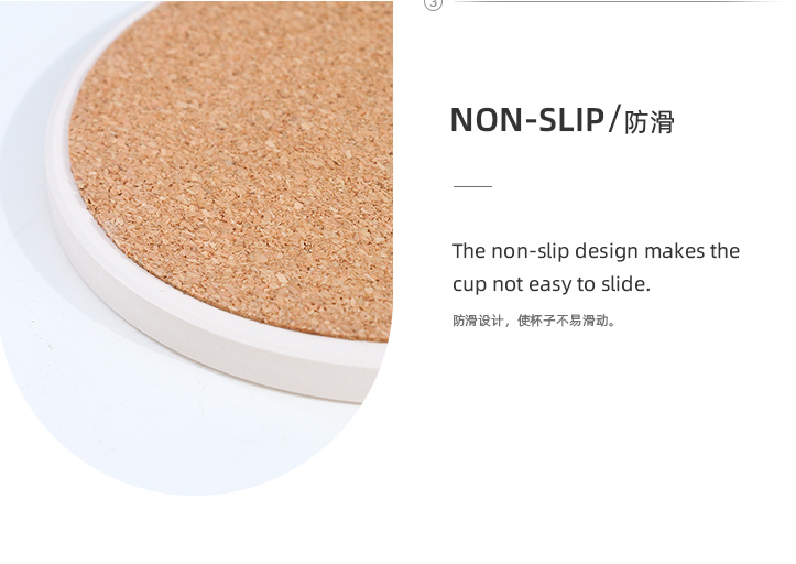 Simple Texturing Diatomite Drink Cup Coaster