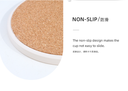 Simple Texturing Diatomite Drink Cup Coaster