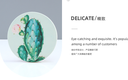 Cartoon Cactus Diatomite Drink Cup Coaster