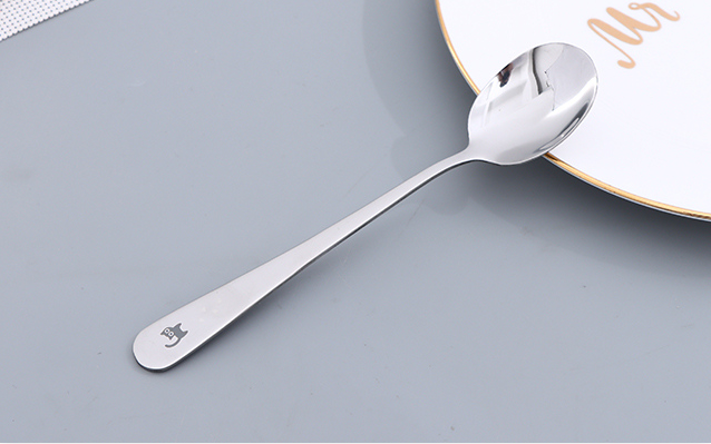 Kitty Fork Spoon Tableware Set(No.7, Natural Color)