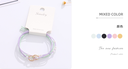 Metal Geometric Artificial Pearl Hair Rope Set