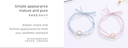 Metal Geometric Artificial Pearl Hair Rope Set