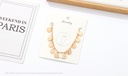 Metal Round Pendants Tassel Anklet