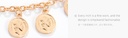 Metal Round Pendants Tassel Anklet