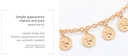 Metal Round Pendants Tassel Anklet