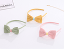 All-match Checks Gauze Kids Hair Band