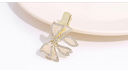 Double Bowknot Artificial Pearl Rhinestone Hair Clip