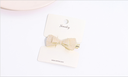 Simple Bowknot Artificial Pearl Hair Clip
