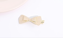 Simple Bowknot Artificial Pearl Hair Clip