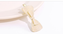 Simple Bowknot Artificial Pearl Hair Clip